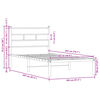 vidaXL Sengeramme uten madrass med hodegavl brun eik 100x200 cm
