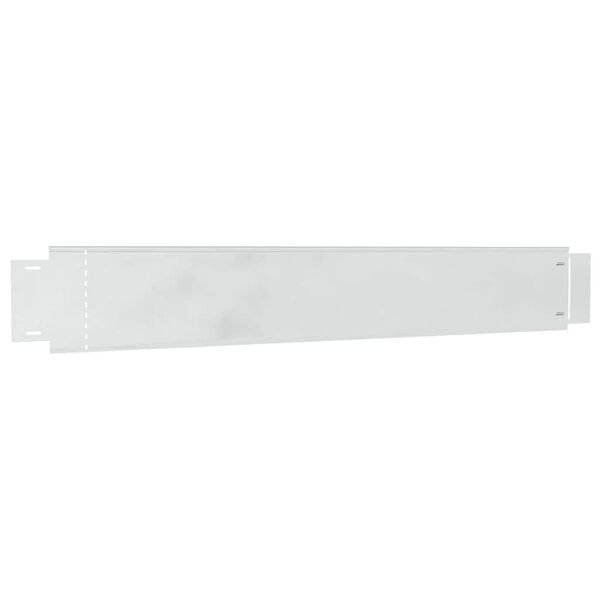 vidaxl Gjerdekant 10 pcs Grå 14 x 100 cm Stål