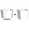 vidaXL Hageplanter 2 stk 50x50x50 cm oksidert st&aring;l