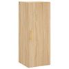 vidaXL Highboard sonoma eik 34,5x34x180 cm konstruert tre