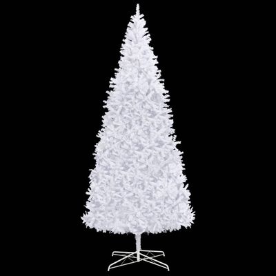 vidaXL Forhåndsbelyst kunstig juletre 400 cm hvit