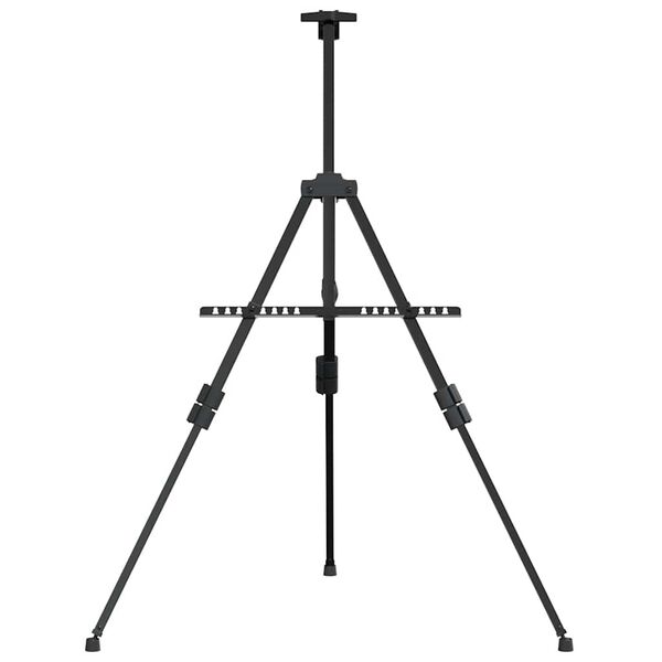 vidaXL Justerbart staffeli svart metall