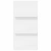 vidaXL Magasinreol med hylle Hvit 51 x 11 x 102 cm Konstruert tre