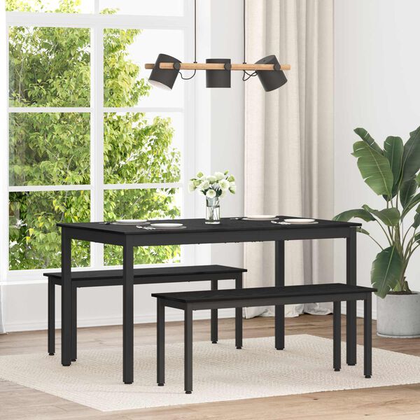 vidaXL Spisebord METALL