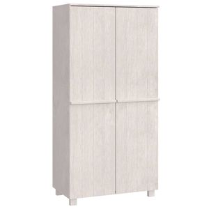 vidaXL Garderobe HAMAR hvit 89x50x180 cm heltre furu