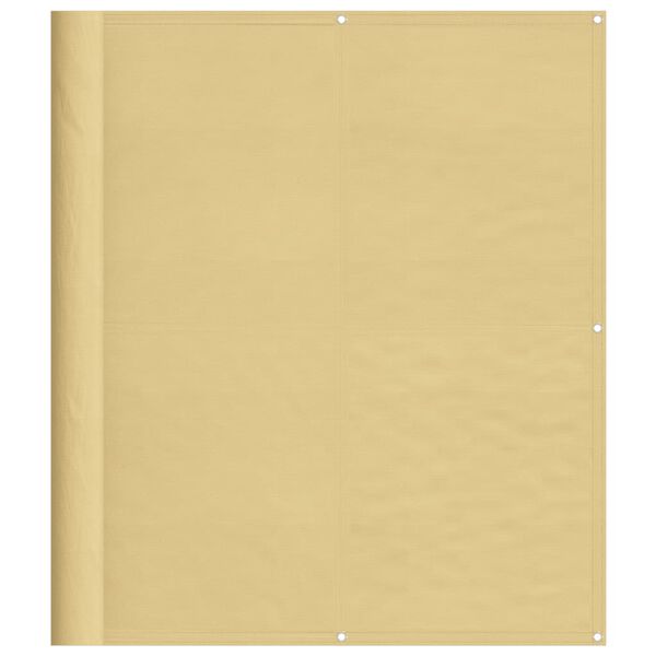 vidaXL Balkongskjerm sand 120x300 cm 100% polyester oxford