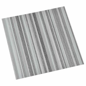 vidaXL Selvheftende Gulvplanker Gr&aring; og svart 30,5 x 30,5 cm 20 stk.