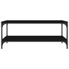 vidaXL Salongbord svart 80x50x40 cm konstruert tre