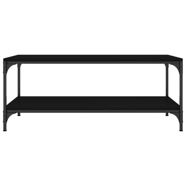 vidaXL Salongbord svart 80x50x40 cm konstruert tre