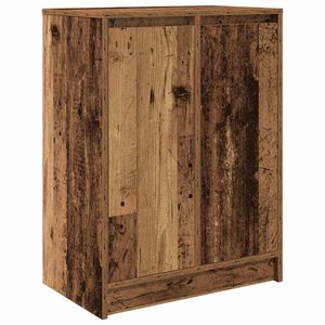 vidaXL Skoskap gammelt tre 57x34x76 cm konstruert tre