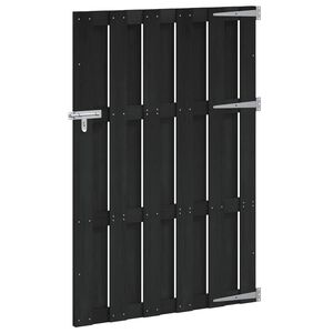 vidaXL Hageport 100 x 150 cm WPC og Aluminium Svart