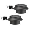 HI Soldrevet LED-takrennelys 2 stk svart