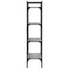 vidaXL Bokhylle 4 etasjer grå sonoma 56x31,5x138,5 cm konstruert tre