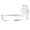 vidaXL Sengeramme heltre furu 75x190 cm Small Single