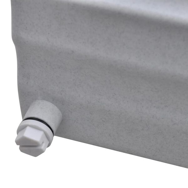 vidaXL Foss til svømmebasseng/fontene med LED-lys