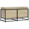 vidaXL Oppbevaringsboks lokk sonoma eik 100x40x51,5 cm konstruert tre