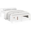 vidaXL Seniorseng hvit 140x200 cm heltre furu
