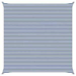 vidaXL Solskygge seil 7 x 7 m 100% polyester Oxford Torget Bl&aring; og hvit