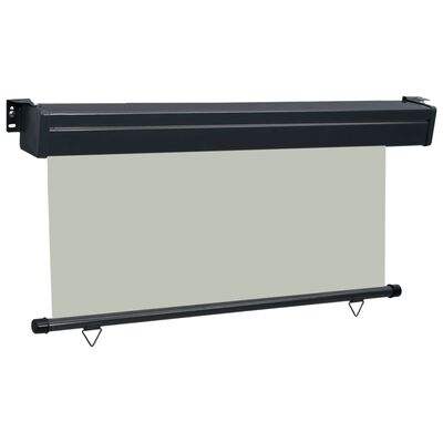 vidaXL Sidemarkise for balkong 160x250 cm grå