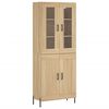 vidaXL Highboard sonoma eik 69,5x34x180 cm konstruert tre