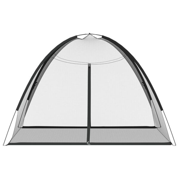 vidaXL Mongolsk myggnett med dører 220 netting svart 200x180x135 cm