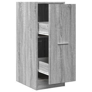 vidaXL Apotekskap gr&aring; sonoma 30x41x77,5 cm konstruert tre