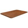 vidaXL Benkeplate til bad m&oslash;rkebrun 60x40x1,5 cm behandlet heltre