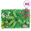 &nbsp;vidaXL Gjerde med kunstige planter&nbsp;6 stk gr&oslash;nn 40x60 cm