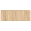 vidaXL Vegghengte TV-benker med LED 2 stk sonoma eik 60x35x41 cm