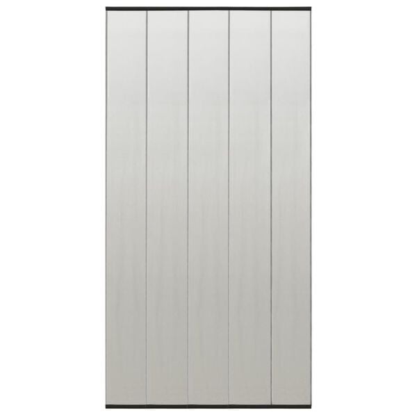 vidaXL Insektskjerm for d&oslash;r med 5-delers nettgardin svart 120x240 cm