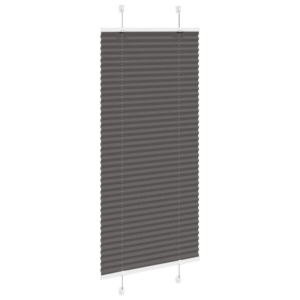 vidaXL pliss&eacute;gardin sort 55x100 cm Stoff Bredde 54,4 cm Polyester