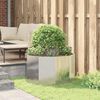 vidaXL Plantekassed sølv 90 x 90 x 50 cm Galvanisert Stål