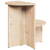vidaXL Kaffebord Naturlig 50 x 40 x 50 cm Heltre furu