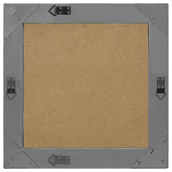 vidaXL Veggspeil barokkstil 50x50 cm svart