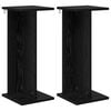 vidaXL Planteholder 2 stk. Svart eik 25 x 25,5 x 60,5 cm