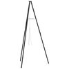 vidaXL Leirb&aring;l Stativ Svart 92 x 92 x 191,5 cm St&aring;l
