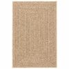 vidaXL Teppe ZIZUR beige 140x200cm jute-utseende innend&oslash;rs og utend&oslash;rs