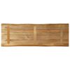 vidaXL Bordplate naturlig kant 120x40x3,8 cm grovt heltre mangotre