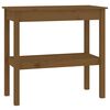 vidaXL Konsollskap honningbrun 80x40x75 cm heltre furu
