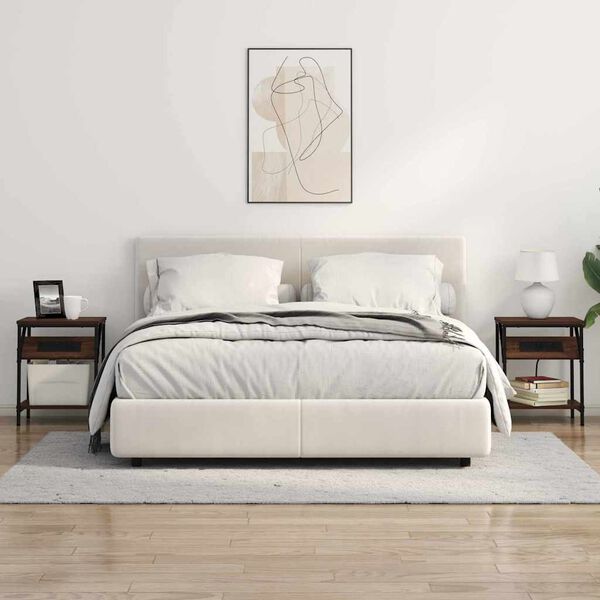 vidaXL Nattbordskap Brun Eik 38 x 30 x 48 cm Konstruert tre