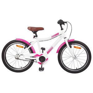 vidaXL Barnesykkel 18 Tommer for 5-7 &aring;r gammel Rosa