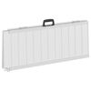 vidaXL Rampe for rullestol 270 kg s&oslash;lv 92 x 73 x 5 cm Aluminium