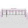 vidaXL Hageport stål 500x75 cm antrasitt