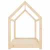 vidaXL Sengeramme for barn heltre furu grå 80x160 cm