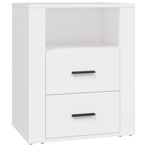 vidaXL Nattbord hvit 50x36x60 cm konstruert tre