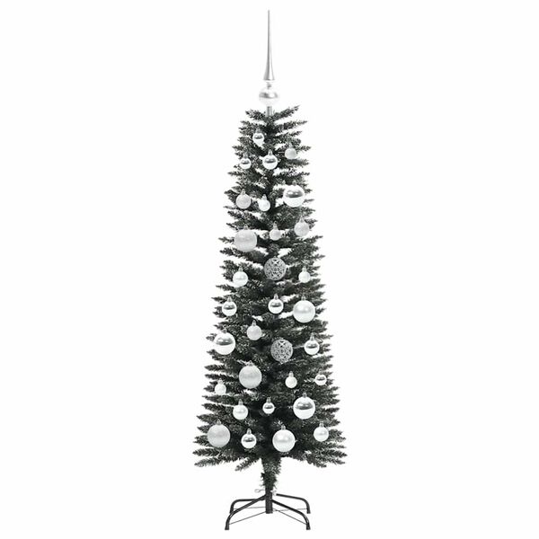 vidaXL Kunstig juletre grønn 40,5 x 40,5 x 120 cm PVC og plast og stål