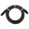 vidaXL Sugeslange med messingkoblinger svart 1,1" 4 m PVC