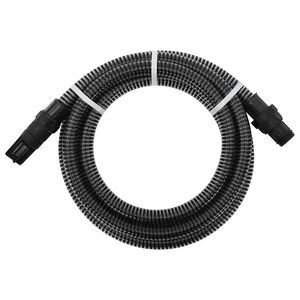vidaXL Sugeslange med messingkoblinger svart 1,1" 4 m PVC