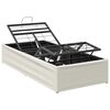 vidaXL Elektrisk Justerbar Seng Ramme Hvit 200 x 100 x 33,5 cm St&aring;l