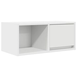 vidaXL TV-benk hvit 60x31x25,5 cm konstruert tre